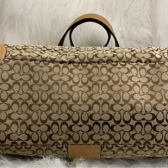 Coach Khaki Signature Multi-functional Tote bag (EUC) - Picture 14 of 17